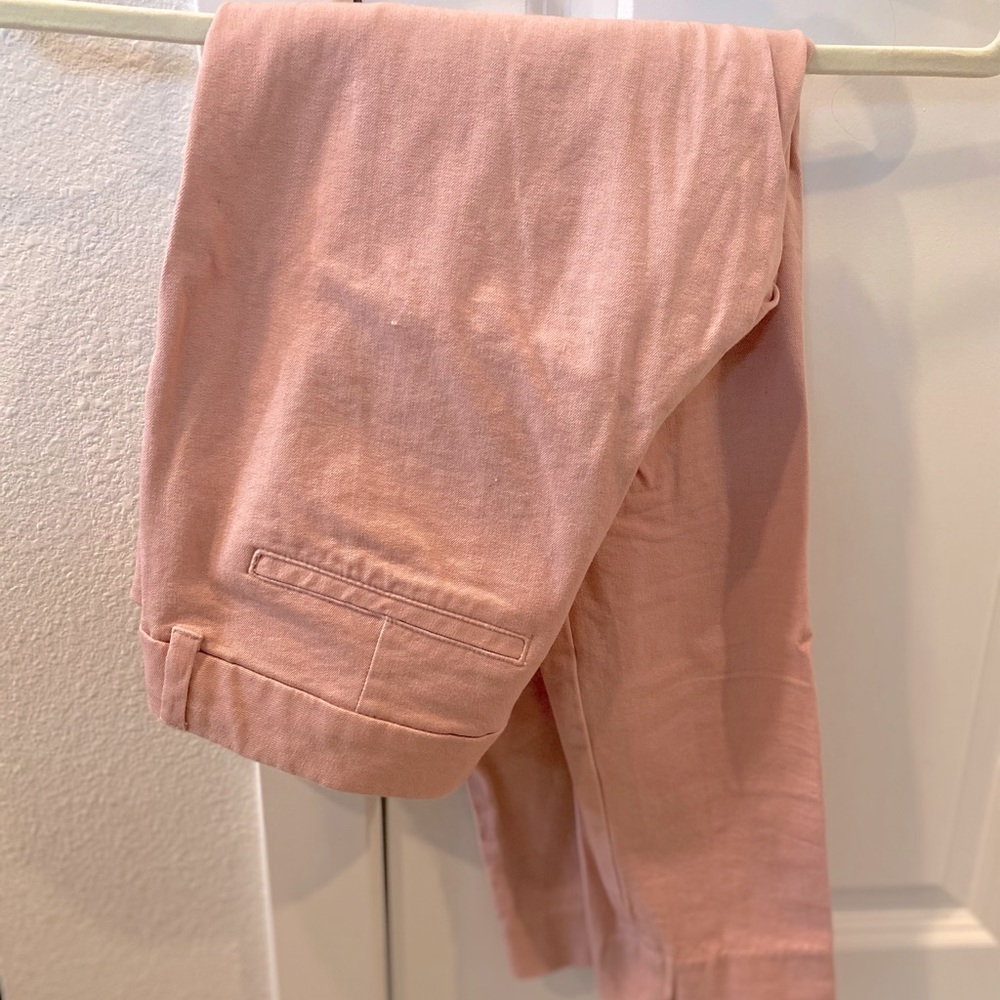 Old Navy Pink Chino Ankle Pants